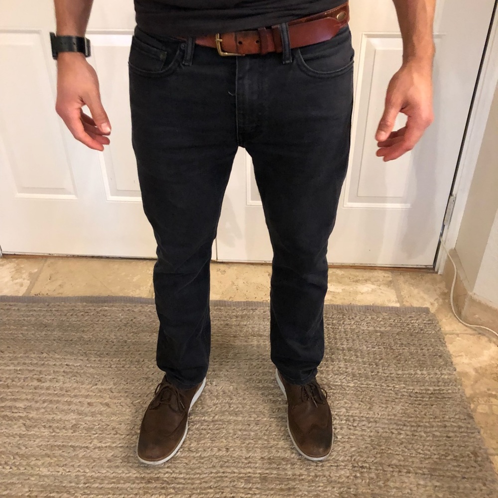 Levi 513 Slim Straight 31x30 Black Stretch